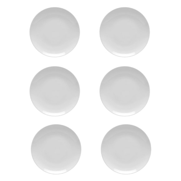 LUBIANA HOTEL BOSS 6x Talerz płytki 31 cm | biały | porcelana