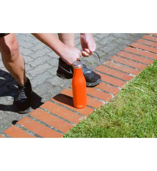 LURCH Butelka termiczna stalowa 0,5 l pomarańczowa / FreeForm