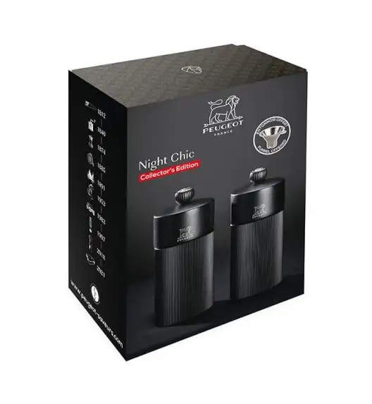 PEUGEOT LINE NIGHT CHIC Zestaw młynków 12 cm