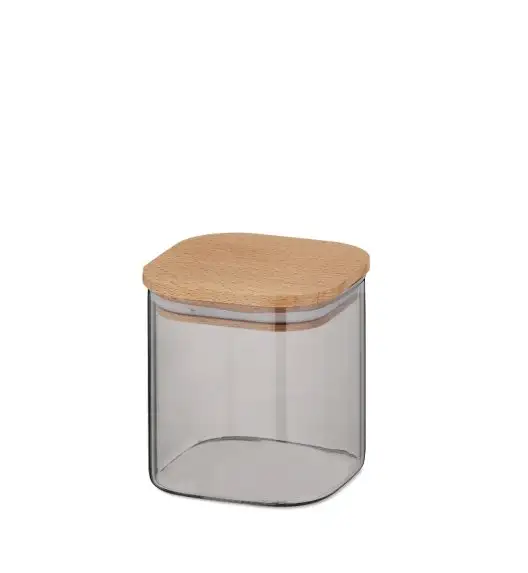 KELA NEA Pojemnik kuchenny 0,75 l , szkło borokrzemowe / drewno bukowe / FreeForm