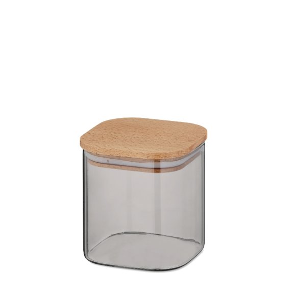 KELA NEA Pojemnik kuchenny 0,75 l , szkło borokrzemowe / drewno bukowe / FreeForm