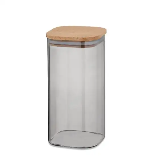 KELA NEA Pojemnik kuchenny 1,5 l, szkło borokrzemowe / drewno bukowe / FreeForm