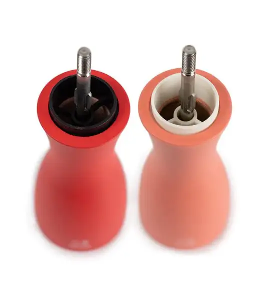 PEUGEOT TAHITI DUO Zestaw młynków do soli i pieprzu 15 cm / drewno bukowe / czerwony