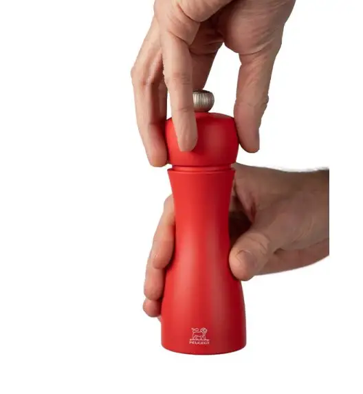 PEUGEOT TAHITI DUO Zestaw młynków do soli i pieprzu 15 cm / drewno bukowe / czerwony