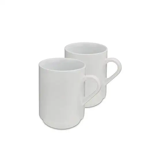 KELA MATTIA Kubki ceramiczne 0,3 l. / 2 szt. / białe / FreeForm