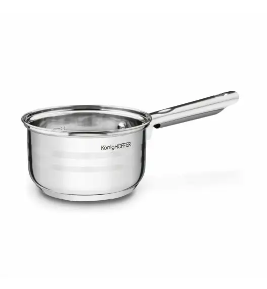 KONIGHOFFER SOLER Zestaw garnków z pokrywkami 10 elementów / stal nierdzewna