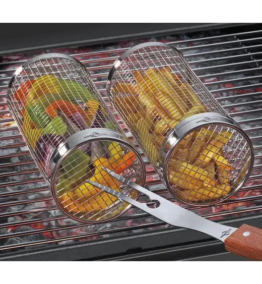 KUCHENPROFI Koszyk do grillowania 10 x 20 cm / stal nierdzewna / FreeForm