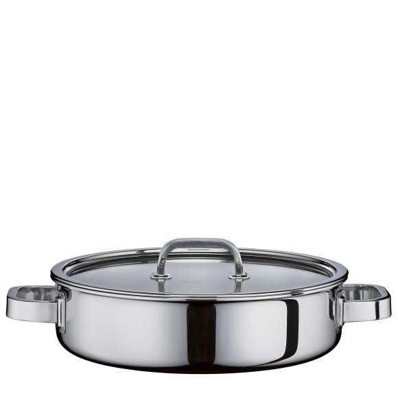 SPRING FINESSE2+ Niski garnek ze szklaną pokrywką  4,0 l / indukcja / stal nierdzewna / FreeForm
