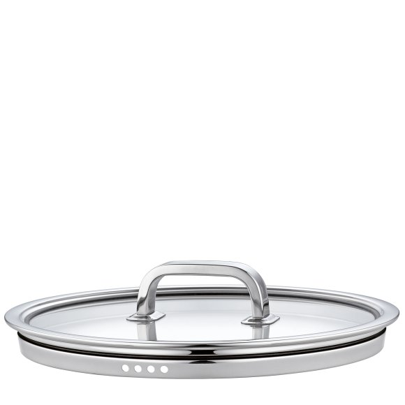 SPRING FINESSE2+ Pokrywka ⌀ 16 cm / stal nierdzewna, szkło / FreeForm