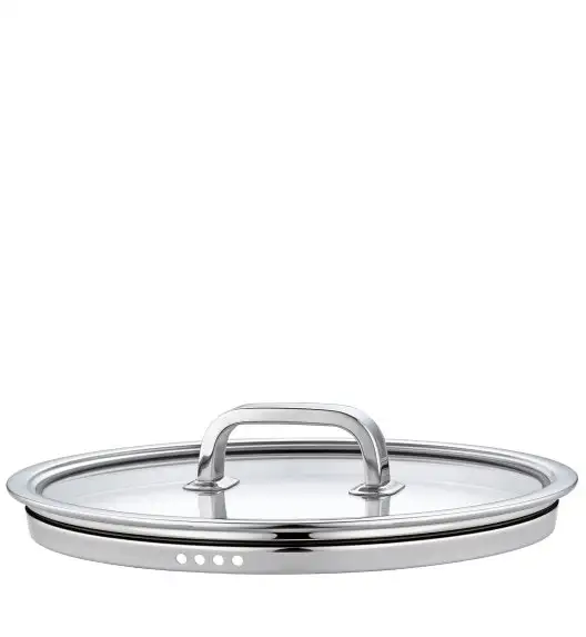 SPRING FINESSE2+ Pokrywka ⌀ 20 cm / stal nierdzewna, szkło / FreeForm