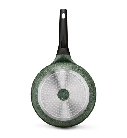 KönigHOFFER GREEN HUSK Patelnia granitowa 24 cm + pokrywka uniwersalna TADAR / indukcja