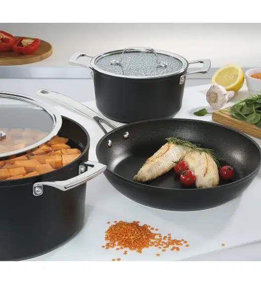 SPRING MERIDIAN INTENSE PRO Zestaw garnków z pokrywkami + patelnia 28 cm / 7 elementów / indukcja