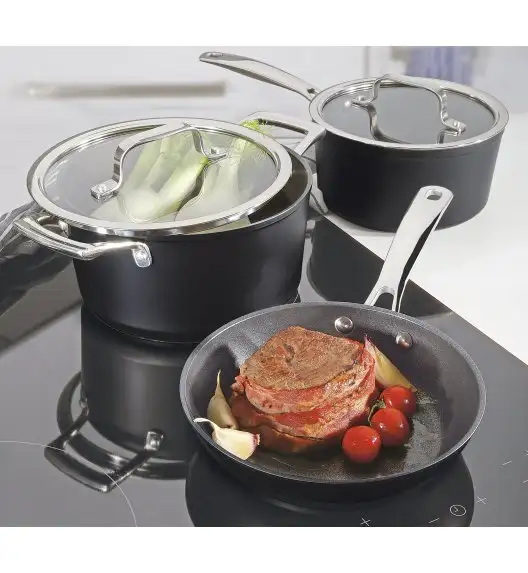 SPRING MERIDIAN INTENSE PRO Zestaw garnków z pokrywkami + patelnia 28 cm / 7 elementów / indukcja
