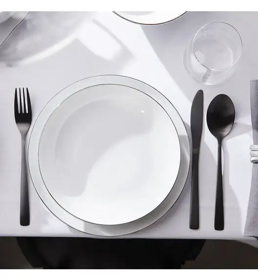 CHODZIEŻ CITY PLATYNOWA B325 Serwis obiadowy 18 el / 6 osób / porcelana