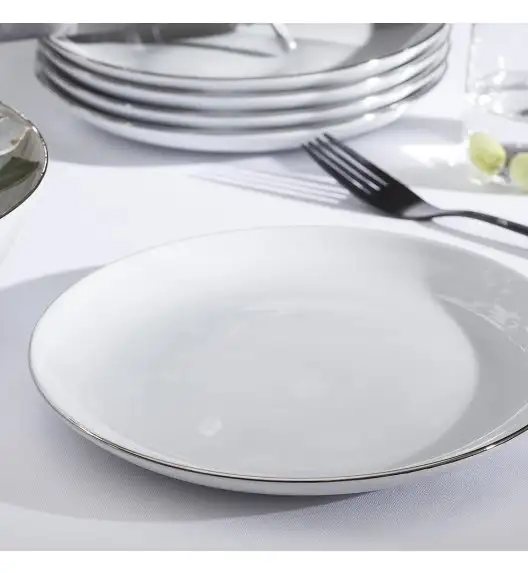 CHODZIEŻ CITY PLATYNOWA B325 Serwis obiadowy 18 el / 6 osób / porcelana