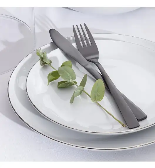 CHODZIEŻ CITY PLATYNOWA B325 Serwis obiadowy 18 el / 6 osób / porcelana