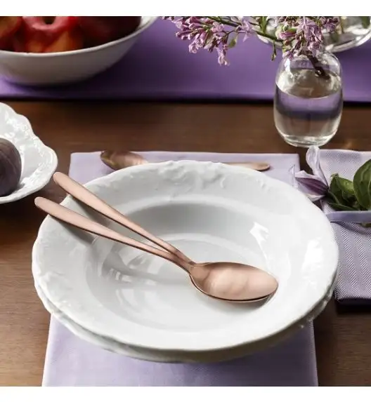 CHODZIEŻ FRYDERYKA BIAŁA C001 Serwis obiadowy 40 el / 12 osób / porcelana