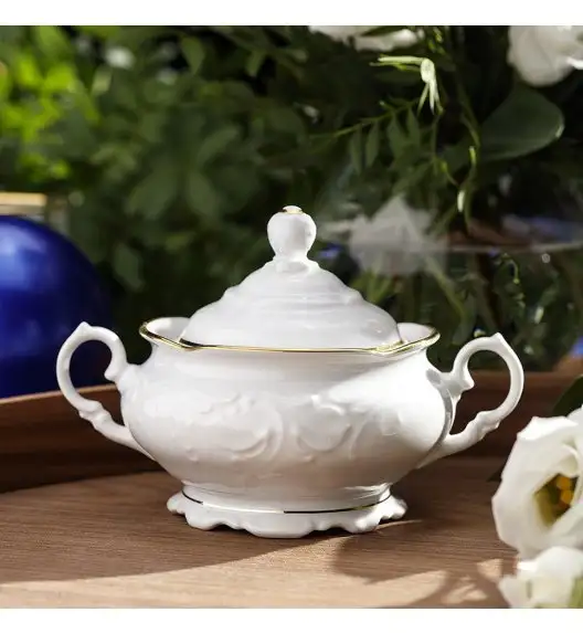 CHODZIEŻ FRYDERYKA ZŁOTA LINIA B236 Serwis kawowy 39 el / 12 osób / porcelana