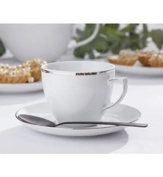 CHODZIEŻ CITY PLATYNOWA B325 Serwis kawowy 12 el / 6 osób / porcelana