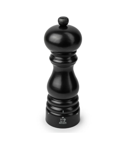 PEUGEOT PARIS Młynek do pieprzu 18 cm / satynowa czerń / drewno bukowe