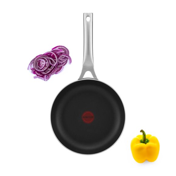 AMBITION DOTT Patelnia głęboka 24 cm / srebrna / indukcja / powłoka non-stick