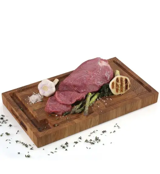 ZASSENHAUS Blok do krojenia typu end grain 45 x 25 x 4 cm  / drewno dębowe / FreeForm