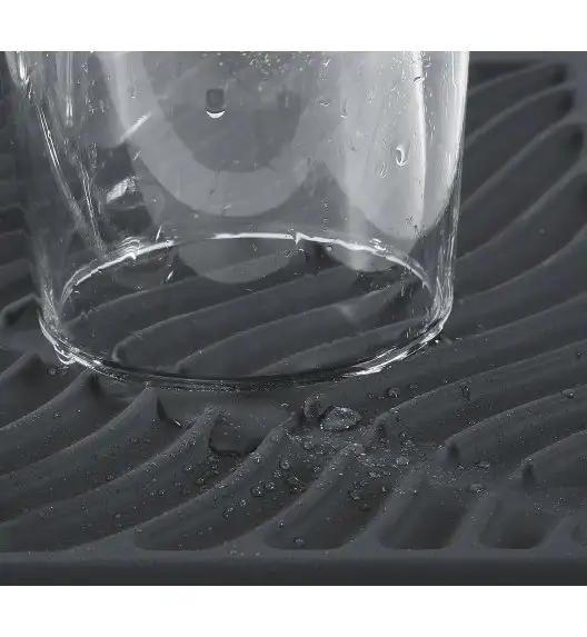 KUCHENPROFI WAVE Mata do suszenia naczyń 40 x 30 cm / silikon / FreeForm