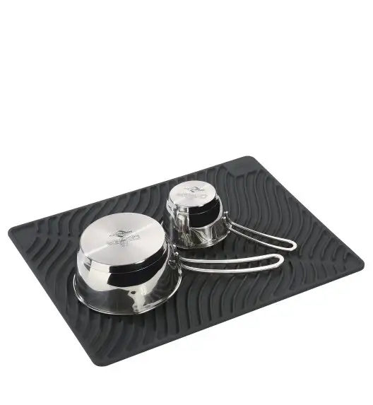 KUCHENPROFI WAVE Mata do suszenia naczyń 40 x 30 cm / silikon / FreeForm