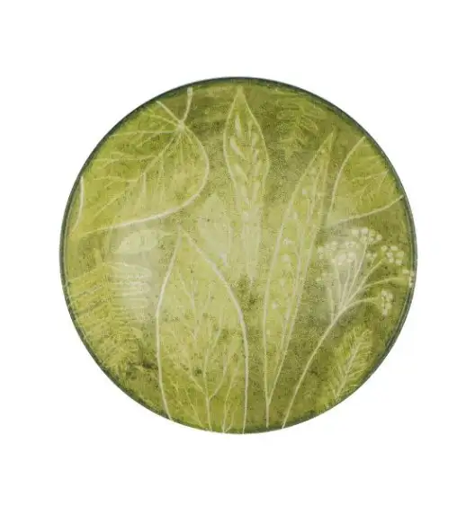 LUBIANA BOSS KERAJET DIGITAL PRINTING | 9075A KJ LIŚCIE | 6x Talerz głęboki / salaterka 17,5 cm | zielony