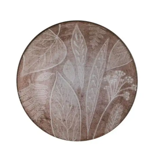 LUBIANA BOSS KERAJET DIGITAL PRINTING | 9075B KJ LIŚCIE | Salaterka 17,5 cm | brązowa