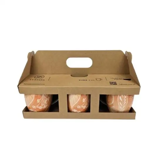 LUBIANA BOSS KERAJET DIGITAL PRINTING | 9075C KJ LIŚCIE | 12x Kubek 380 ml | pomarańczowy