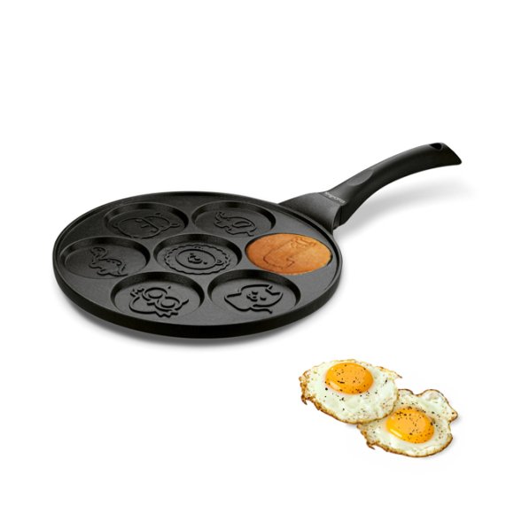 KönigHOFFER ANIMALS Patelnia do pancakes i placków 26,5 cm / powłoka non-stick/ indukcja