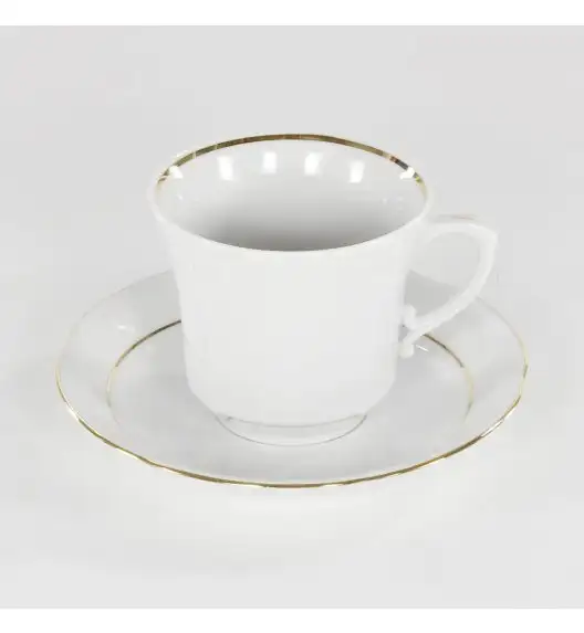 CHODZIEŻ KAMELIA B014 ZŁOTA LINIA Zestaw kawowy 39 el / 12 osób / porcelana