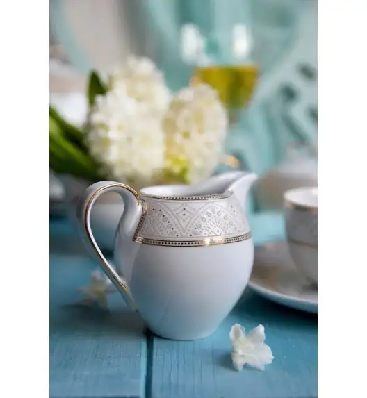 CHODZIEŻ YVONNE G620 LEA ZŁOTA Zestaw kawowy 40 el / 12 osób / porcelana