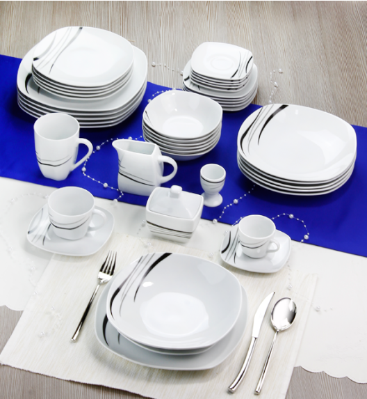 WYPRZEDAŻ! ARZBERG COSMOS Komplet 5 filiżanek espresso ze spodkami / porcelana