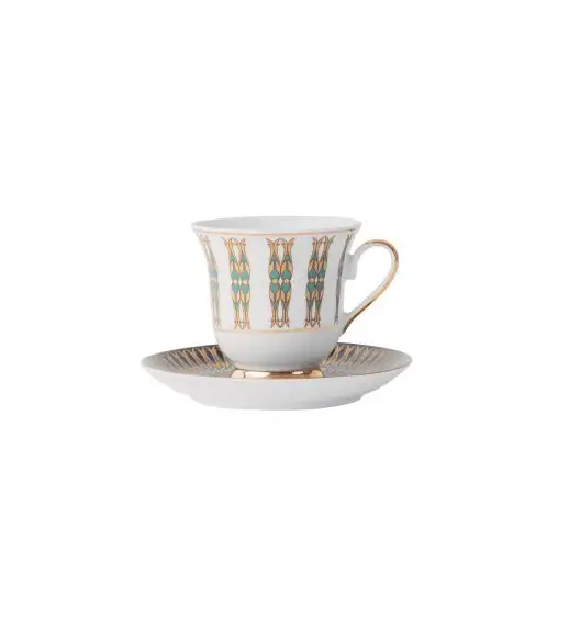 ĆMIELÓW FILIŻANKI UPOMINKOWE ASTRA G413 INDIA Filiżanka 250 ml ze spodkiem / porcelana