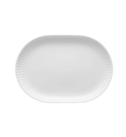 LUBIANA DAISY Półmis owalny 36 cm | biała porcelana | luz