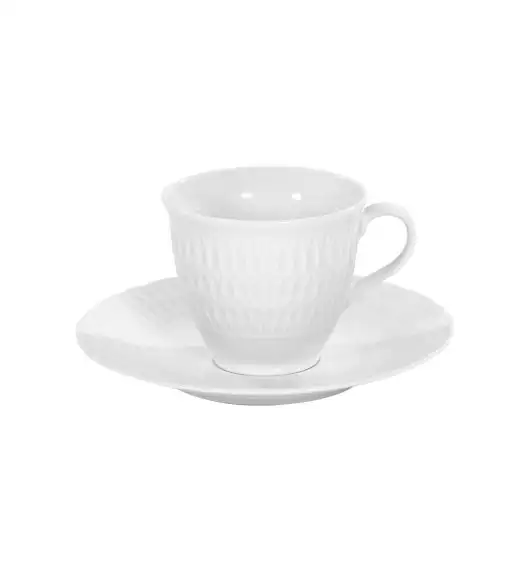 ĆMIELÓW SOFIA 0001 BIAŁA Zestaw kawowy 21 el / 6 osób / porcelana