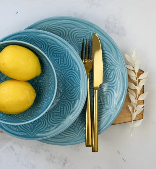 LUBIANA ORIENTAL | K6 NIEBIESKI | Serwis obiadowy 12/36 el | porcelana