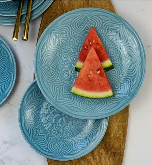 LUBIANA ORIENTAL | K6 NIEBIESKI | Serwis obiadowy 12/36 el | porcelana