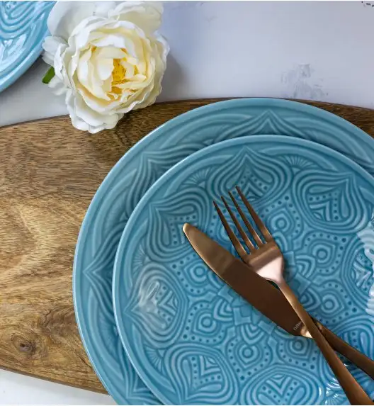 LUBIANA ORIENTAL | K6 NIEBIESKI | Serwis obiadowy 12/36 el | porcelana