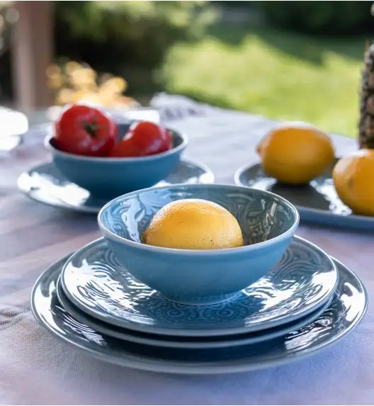 LUBIANA ORIENTAL | K6 NIEBIESKI | Serwis obiadowy 18/54 el | porcelana