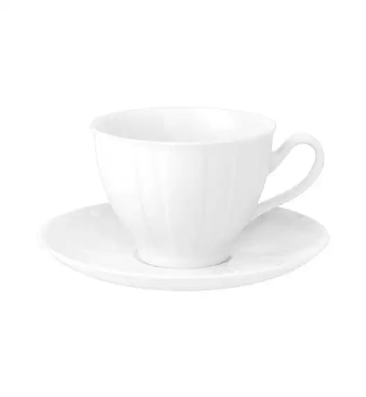 ĆMIELÓW OKTAWA 0001 BIAŁA Zestaw kawowy / do herbaty 18 el / 6 osób / porcelana