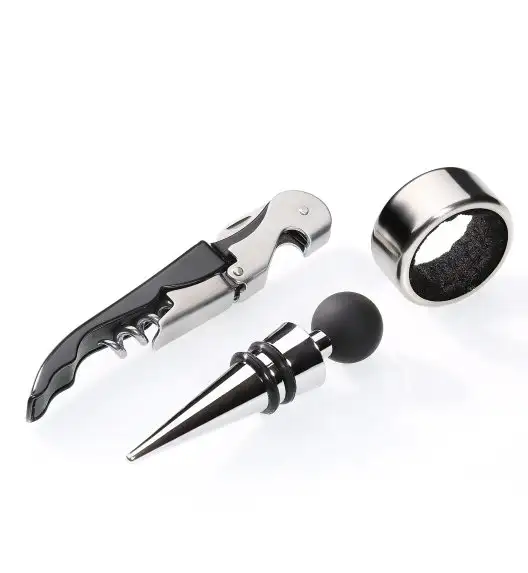 CILIO BARDOLINO Zestaw do wina, korkociąg, obcinacz i korek 16,5×9×3 cm  / FreeForm