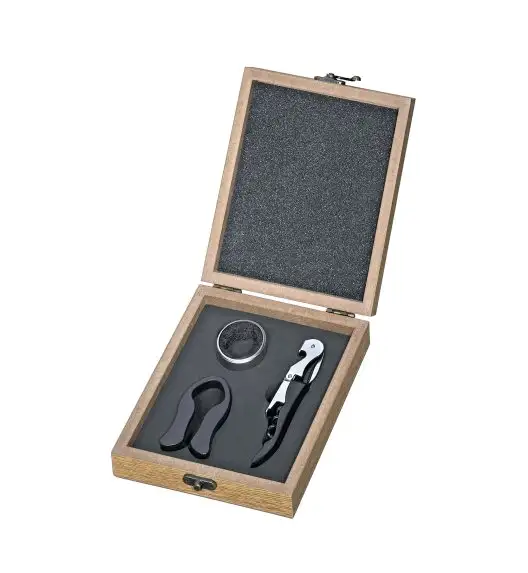 CILIO PIEMONT Zestaw do wina 4 el / drewniane pudełko / FreeForm