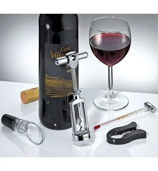 CILIO LOMBARDIA Zestaw do wina 5 el / drewniane pudełko / FreeForm