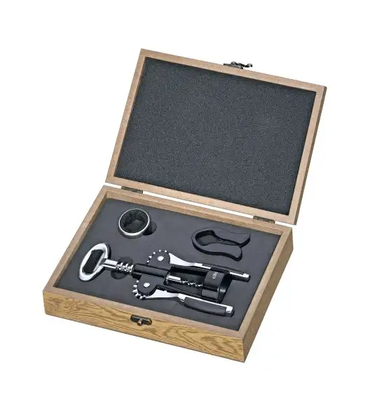 CILIO TOSCANA Zestaw do wina 4 el / drewniane pudełko / FreeForm