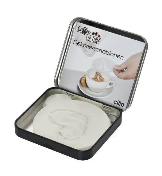 CILIO COFFEE CULTURE Szablony do dekoracji kawy - 6 wzorów / FreeForm
