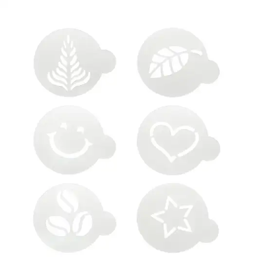 CILIO COFFEE CULTURE Szablony do dekoracji kawy - 6 wzorów / FreeForm