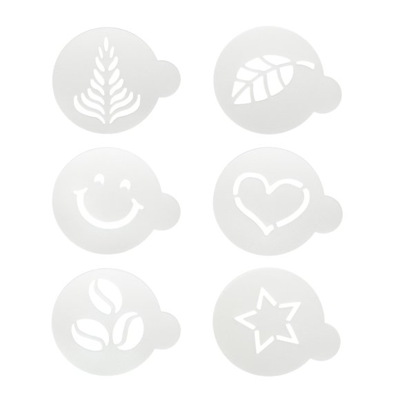 CILIO COFFEE CULTURE Szablony do dekoracji kawy - 6 wzorów / FreeForm